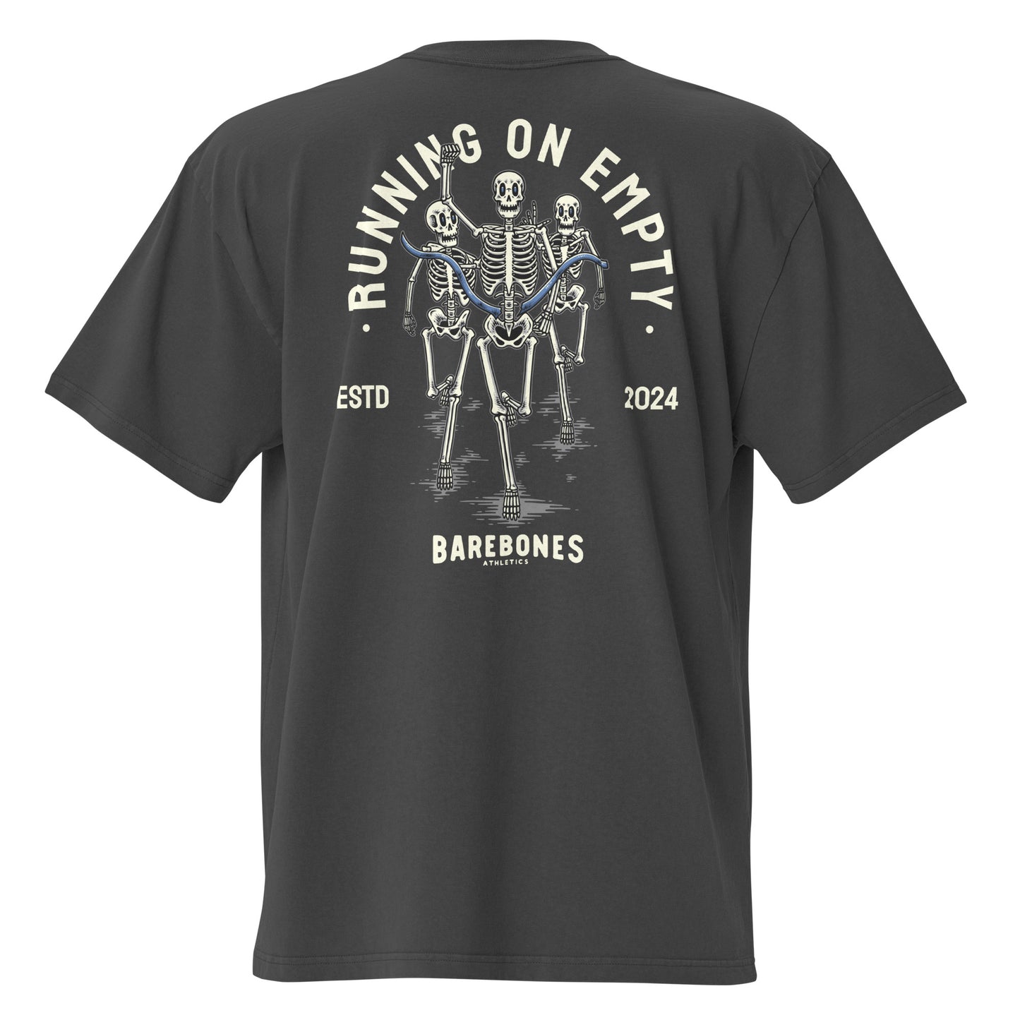 Running On Empty - Premium Oversized Tee - Barebones Athletics