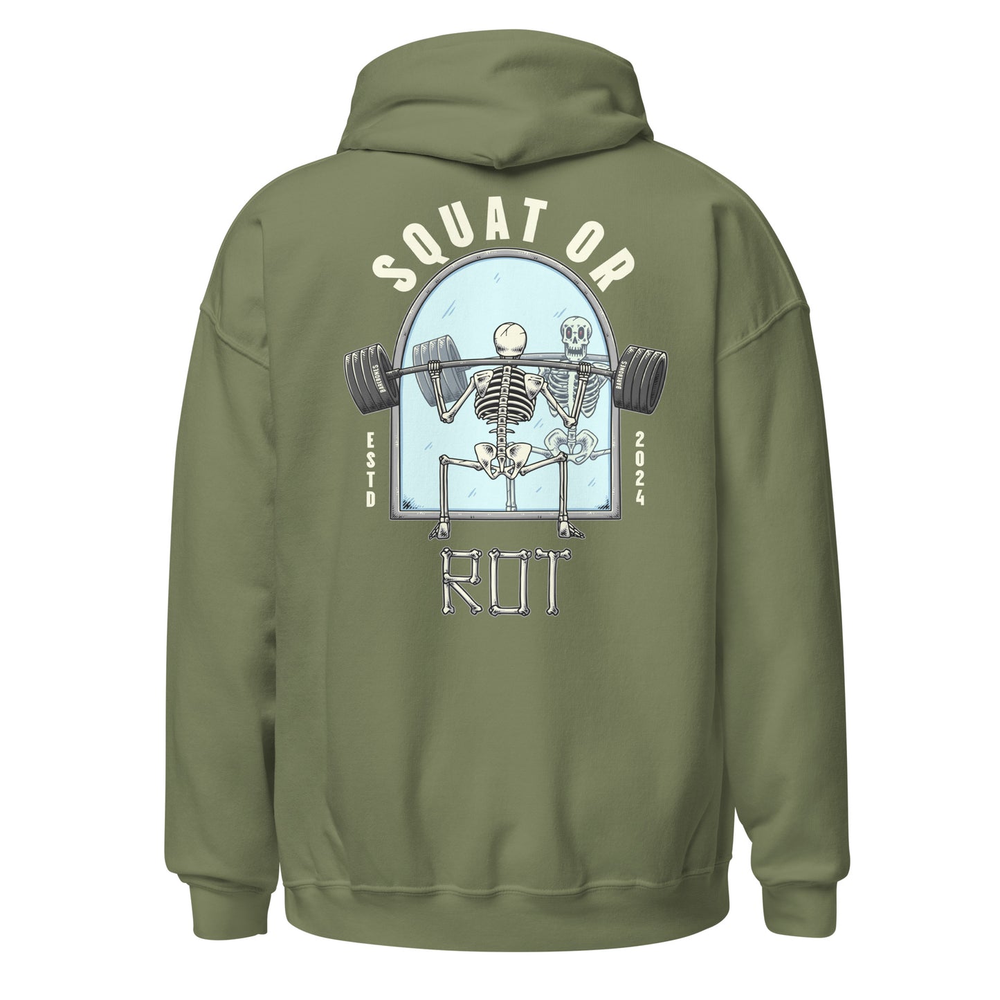 Squat Or Rot - Hoodie - Barebones Athletics