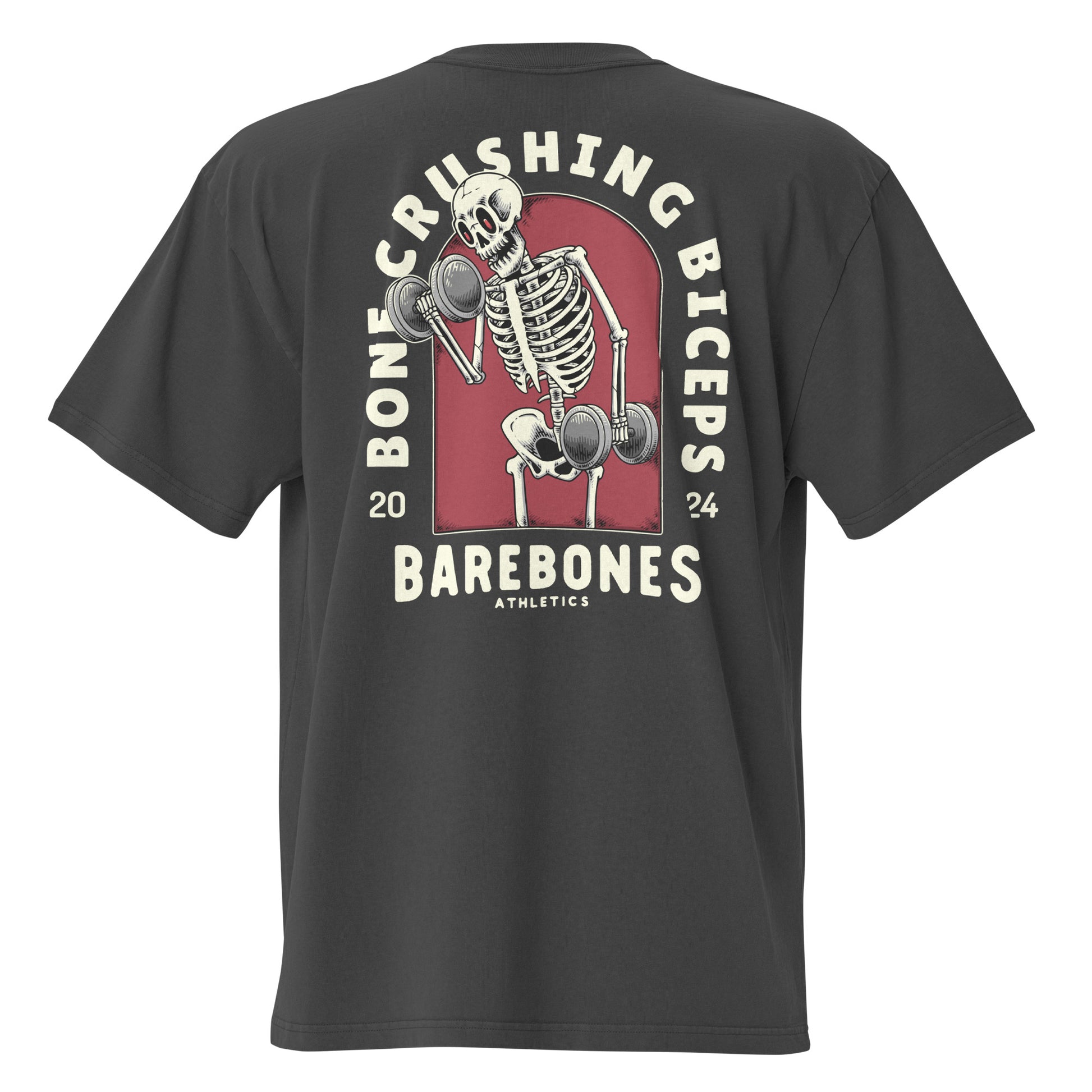 Bone Crushing Biceps - Premium Oversized Tee - Barebones Athletics