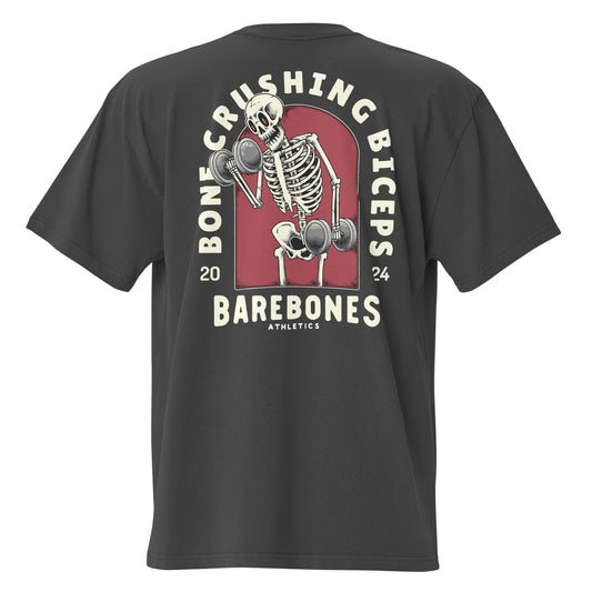 Bone Crushing Biceps - Premium Oversized Tee - Barebones Athletics