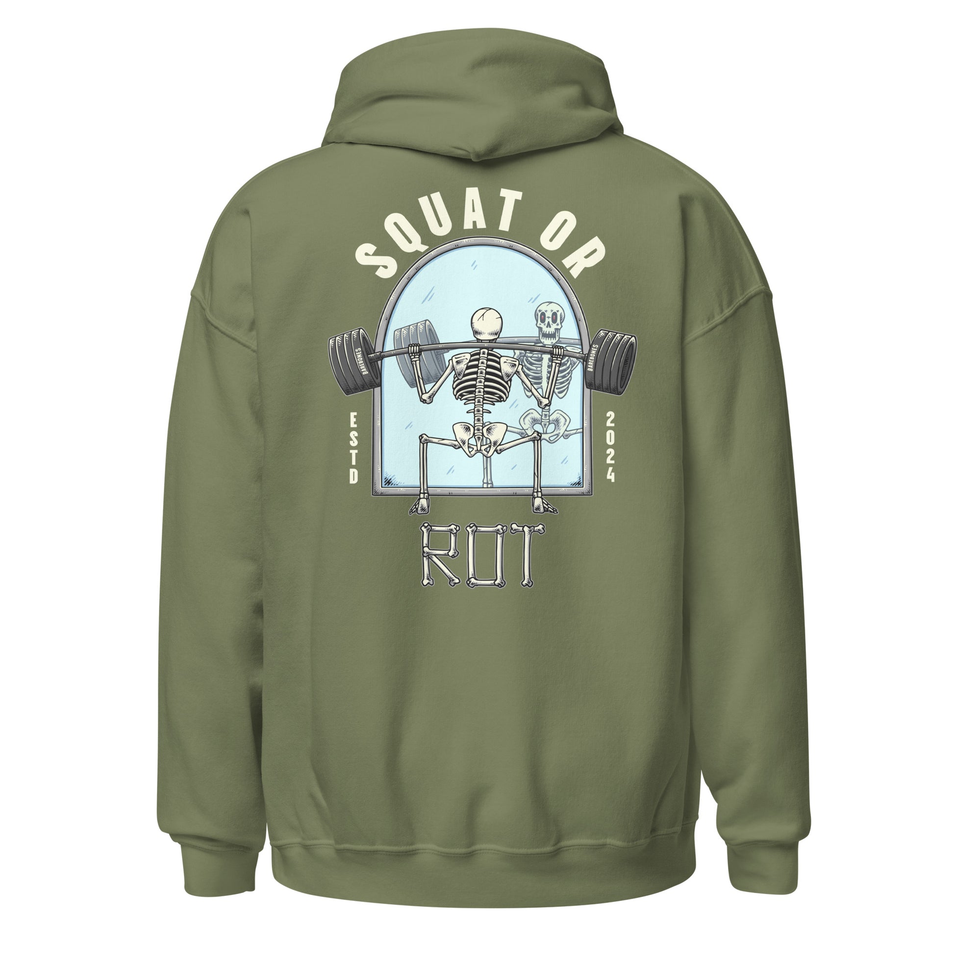 Squat Or Rot - Hoodie - Barebones Athletics
